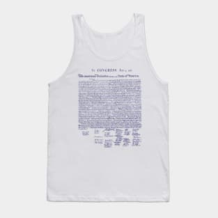 1776 American Declaration of Independence Tank Top